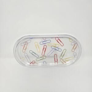 Paper Clip Plastic Decor Tray